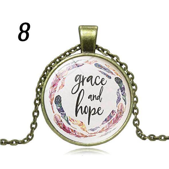 Bible verse necklace Christian faith gifts - Faithacle