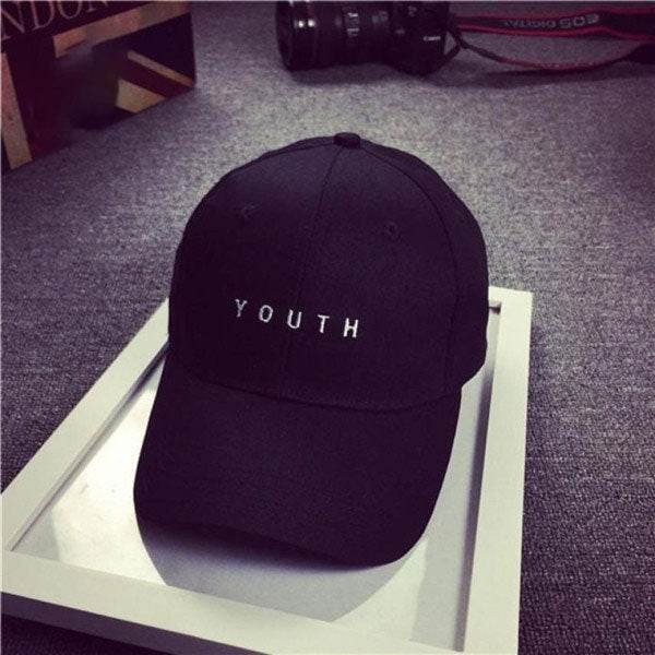 Youth Letter Print Baseball Cap- Cotton Hat Unisex - Faithacle