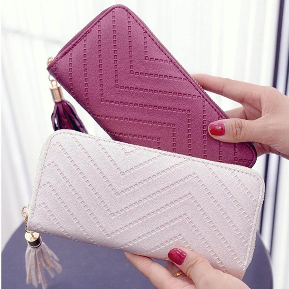 ISKYBOB Women Long Wallet Lady Leather Wallet Clutch Handbag - Faithacle