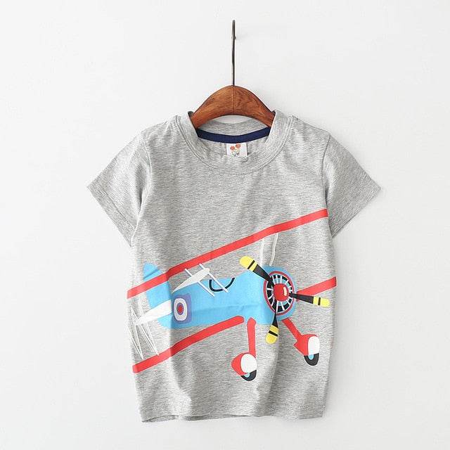 Baby Boys T Shirt Cotton Short Sleeve T Shirt Tops Tees 2-8 Year - Faithacle