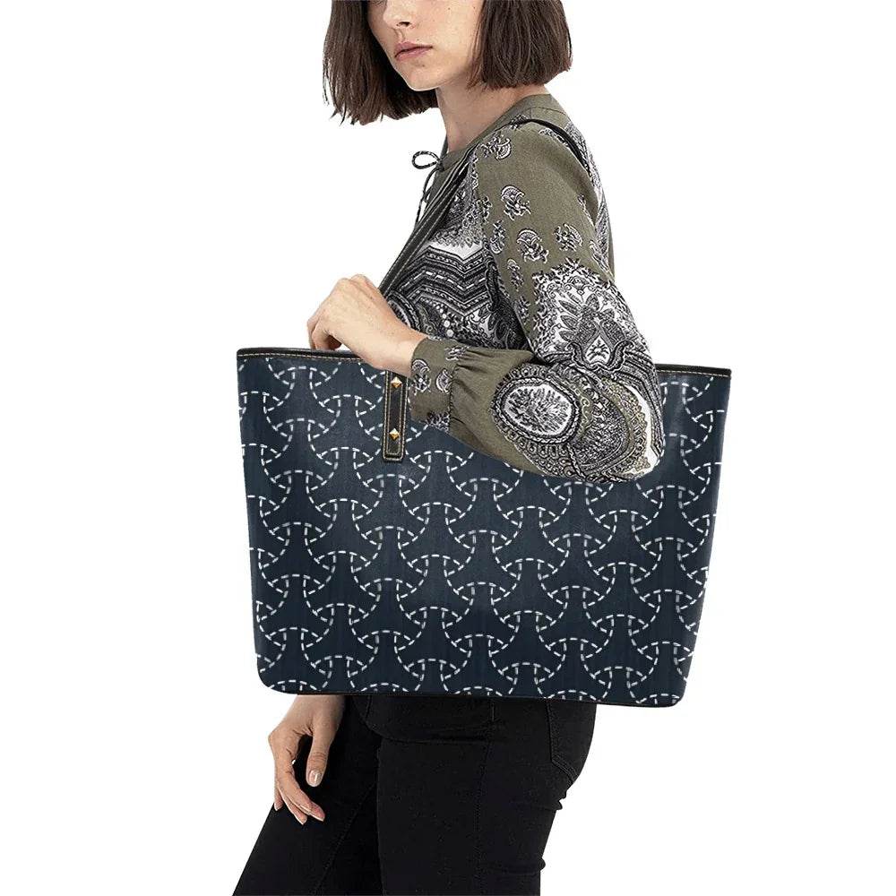 Noxious PU Leather Tote Bag - Faithacle
