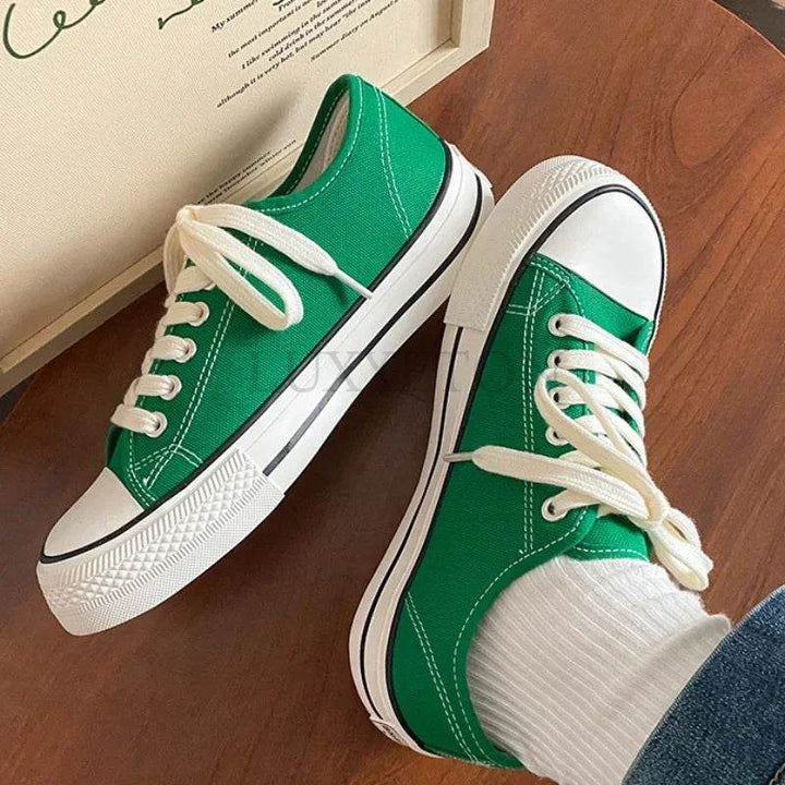 Women Canvas Shoes Fashion - Casual High Top Woman Vulcanize - Faithacle