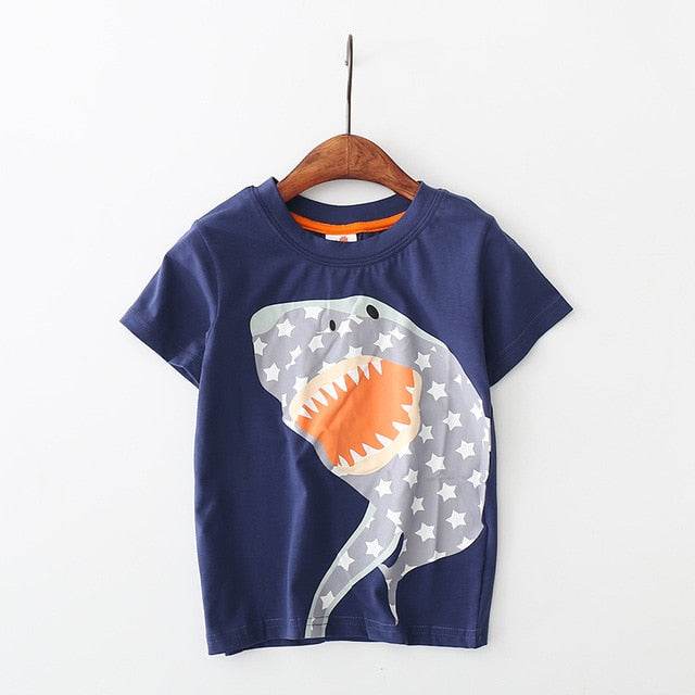 Baby Boys T Shirt Cotton Short Sleeve T Shirt Tops Tees 2-8 Year - Faithacle