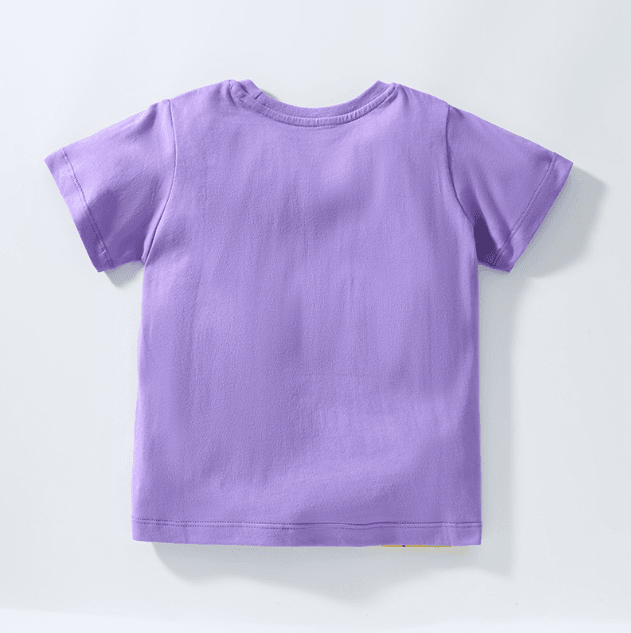 Pokemon purple - Knitted Wear Cartoon Cute Cotton Children T shirt - Faithacle
