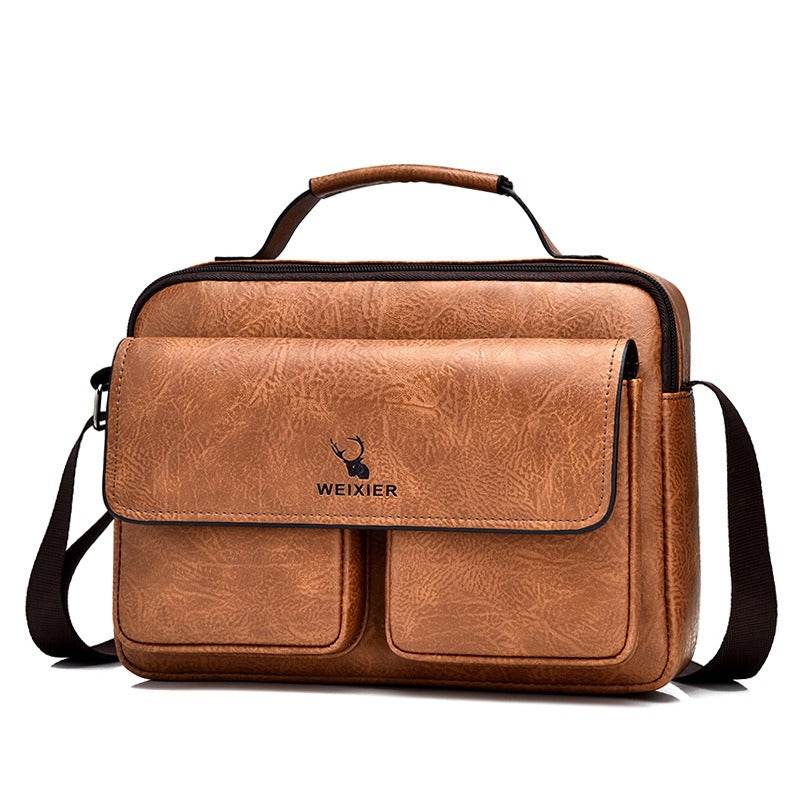 Men's Business Satchel Shoulder Messenger Bag - Faithacle