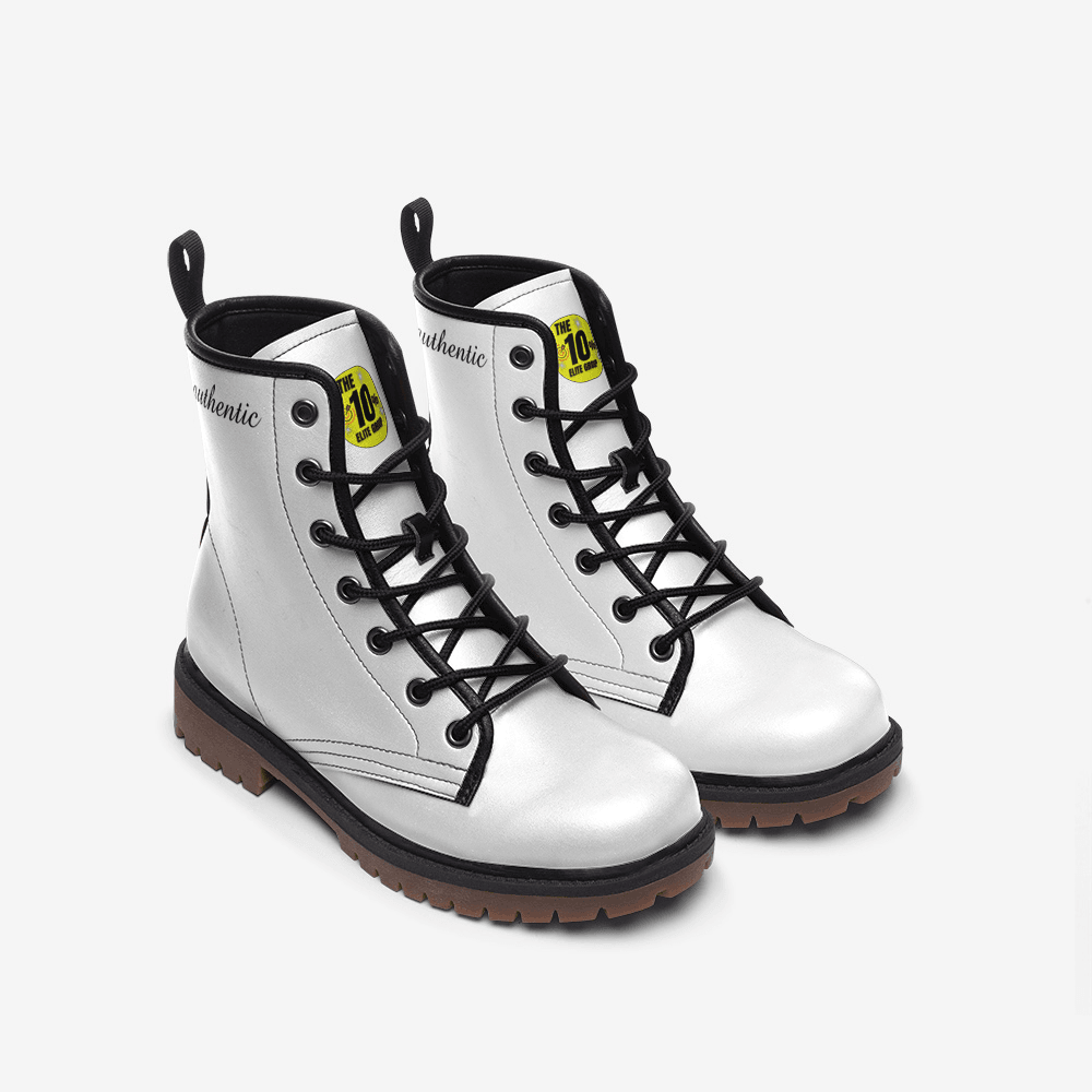 elite group - white authentic Casual Leather Lightweight boots MT - Faithacle