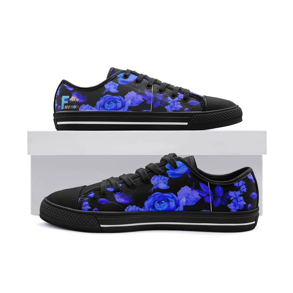 Circle of Fifths - F Minor Unisex Low Top Canvas Shoes - Faithacle