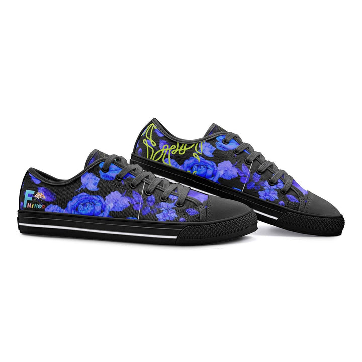 Circle of Fifths - F Minor Unisex Low Top Canvas Shoes - Faithacle
