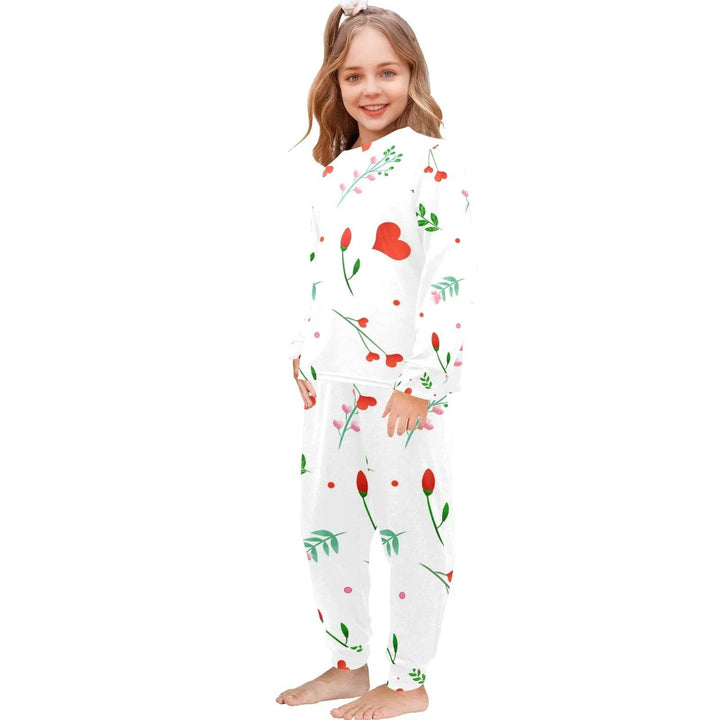 Little Girls' Crew Neck Long Pajama Set (Sets 18) - Faithacle