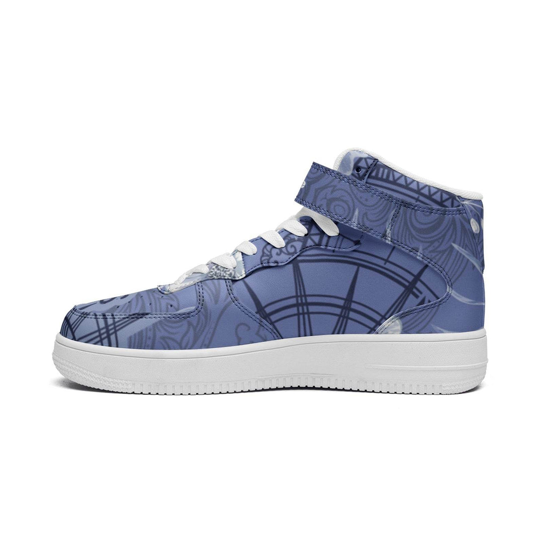 Circle of Fifths - C Sharp Unisex high Top Leather Sneakers - Faithacle