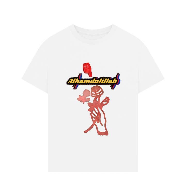 White Printed T-shirt Front