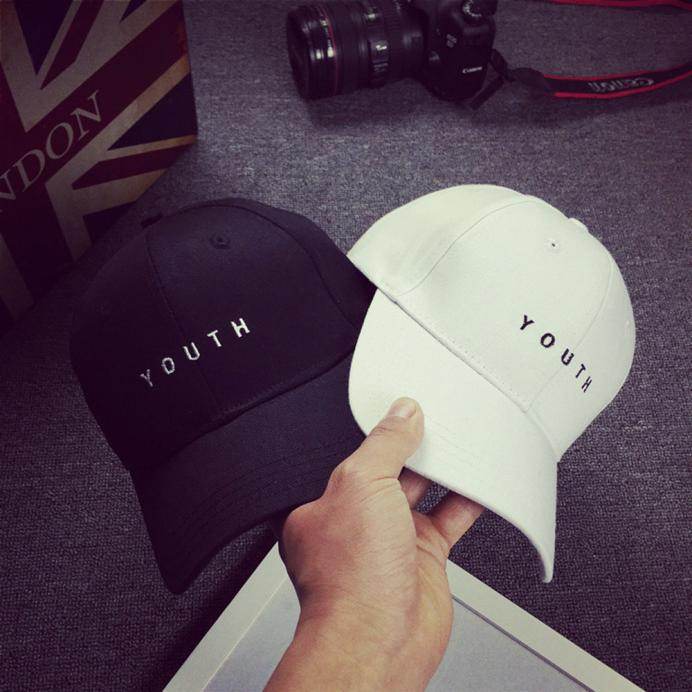 Youth Letter Print Baseball Cap- Cotton Hat Unisex - Faithacle