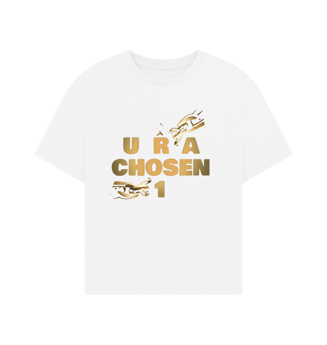White Printed T-shirt Front