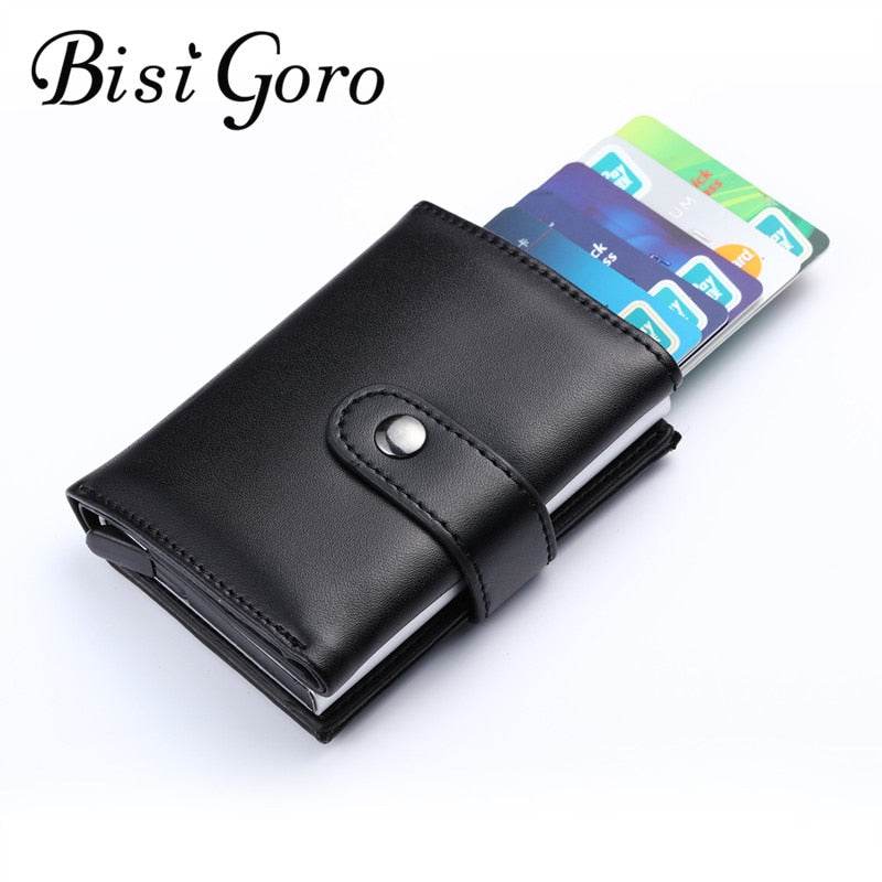 Wallet unisex Genuine Leather Credit card Case id - Faithacle