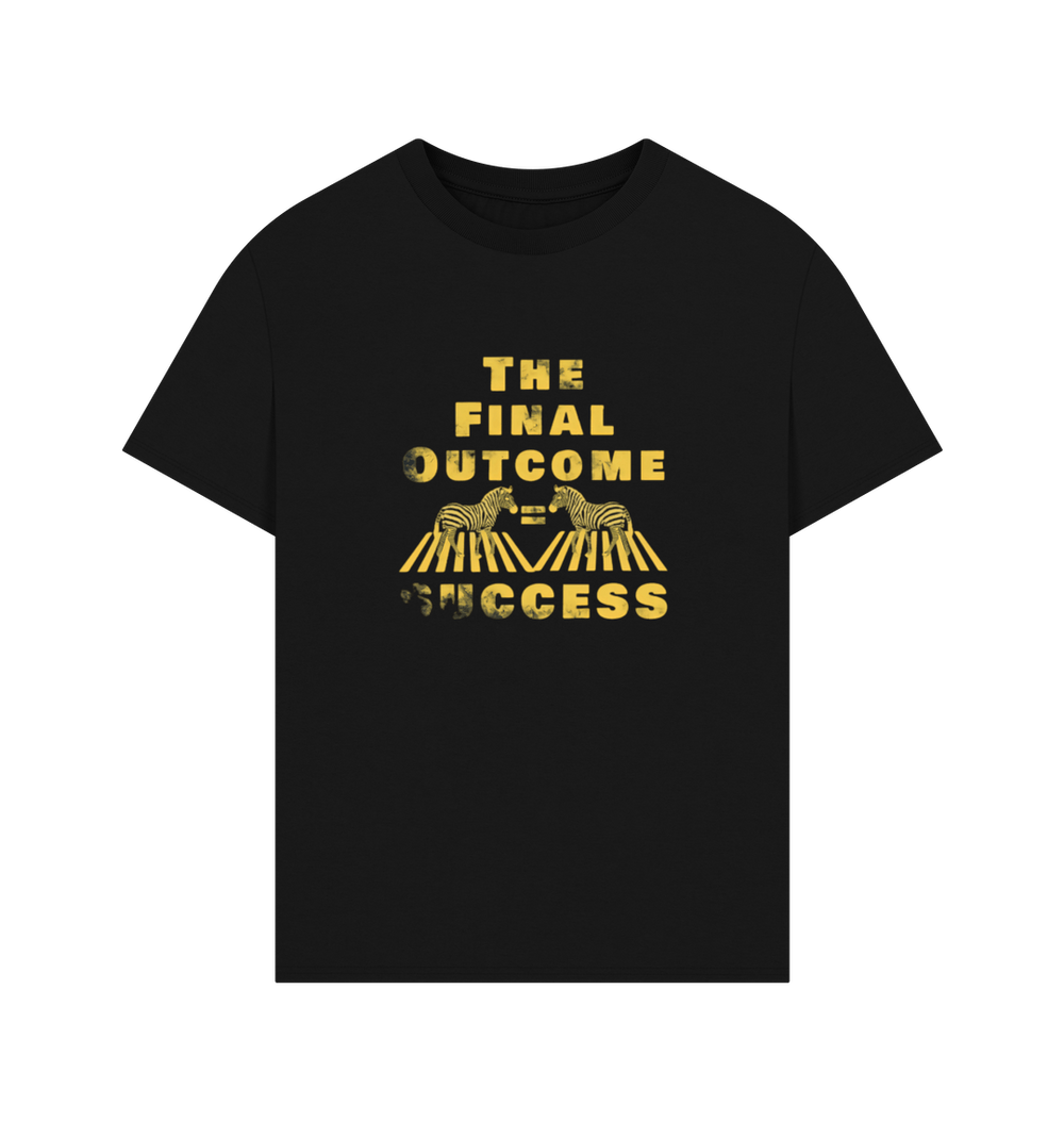 Black Printed T-shirt Front