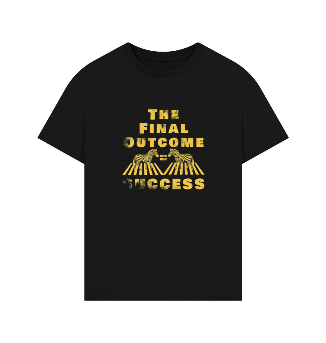 Black Printed T-shirt Front