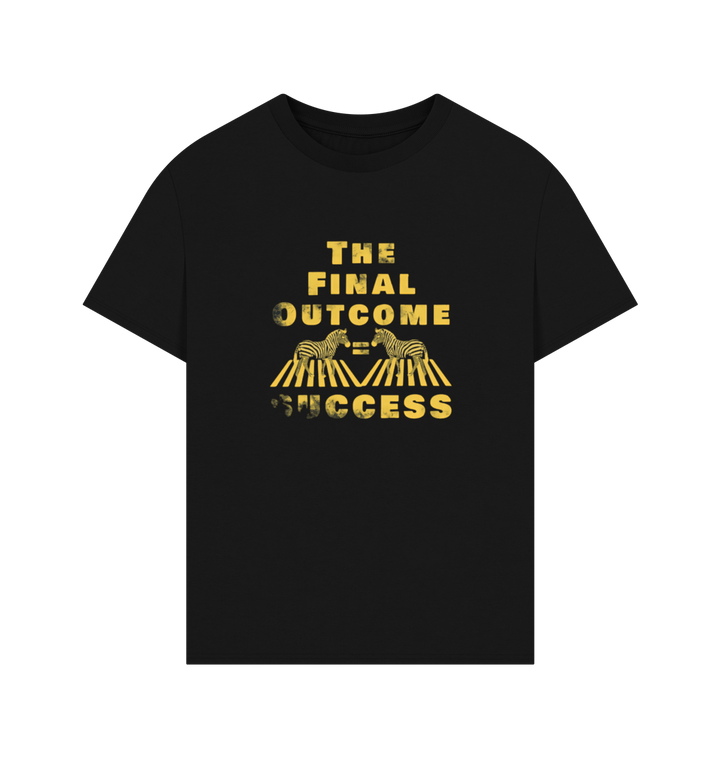 Black Printed T-shirt Front