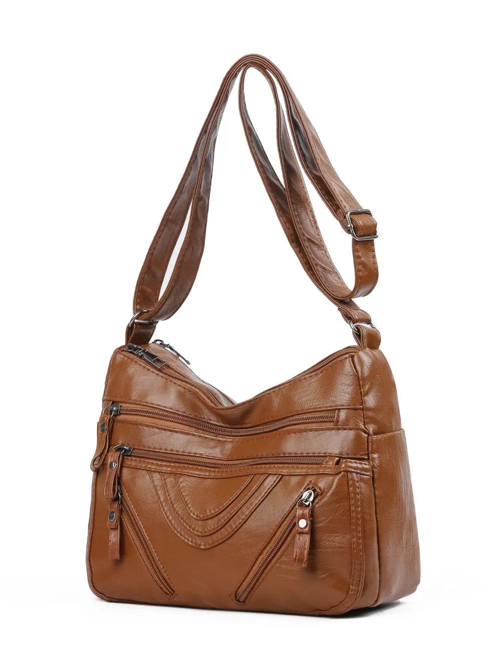 PU Multi-Compartment Crossbody Bag Women - Faithacle