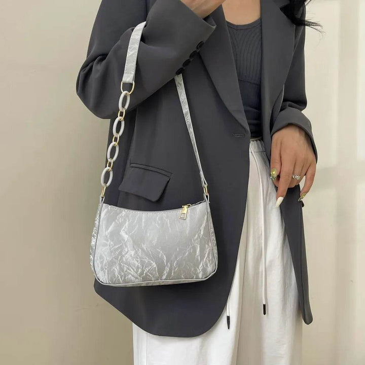 Bow PU Leather Chain Women's Shoulder Bag - Faithacle