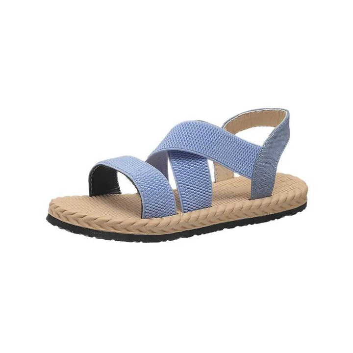 Open Toe Flats Sandals - Faithacle