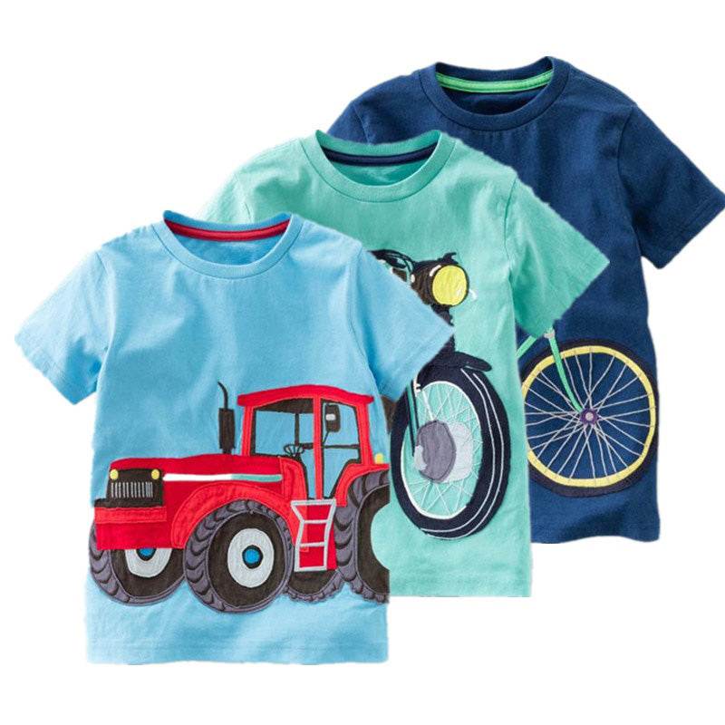 Baby Boys T Shirt Cotton Short Sleeve T Shirt Tops Tees 2-8 Year - Faithacle