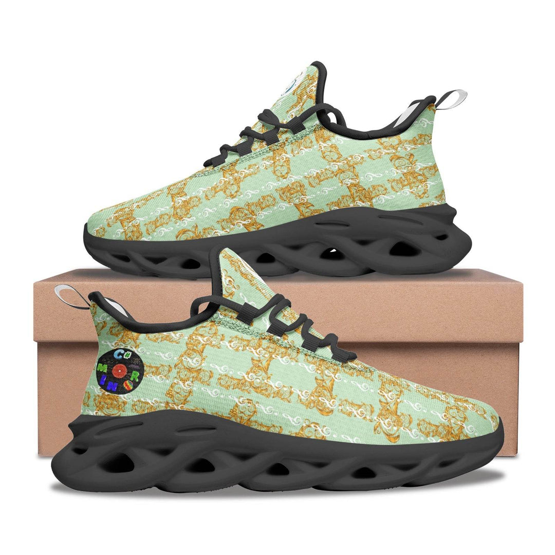 Circle of Fifths - C# minor Unisex Bounce Mesh Knit Sneakers - Faithacle