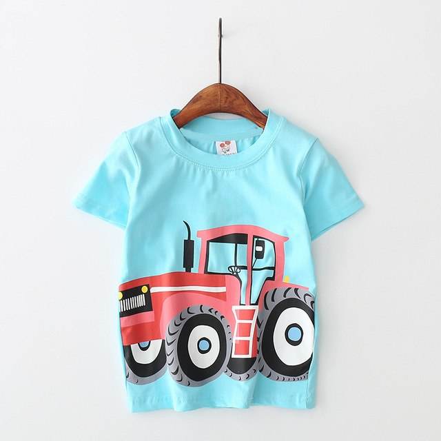 Baby Boys T Shirt Cotton Short Sleeve T Shirt Tops Tees 2-8 Year - Faithacle