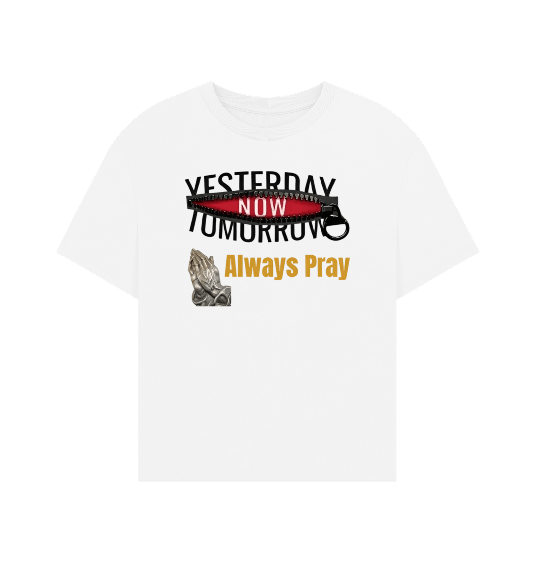 White Printed T-shirt Front