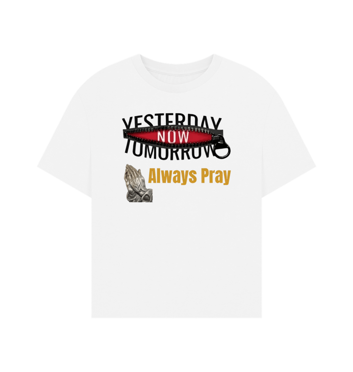 White Printed T-shirt Front