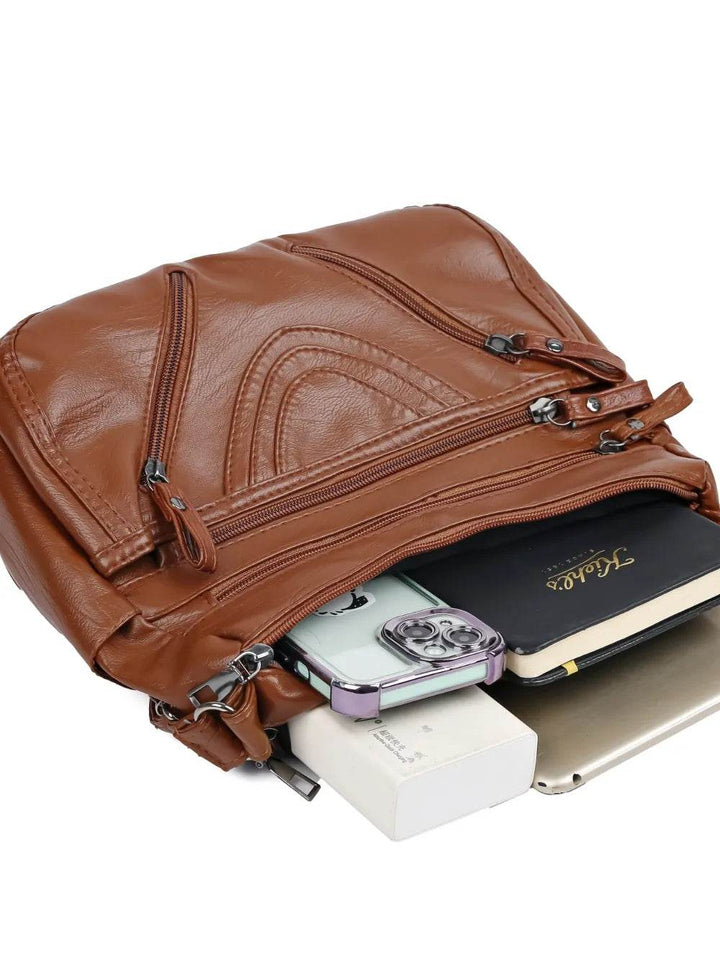 PU Multi-Compartment Crossbody Bag Women - Faithacle