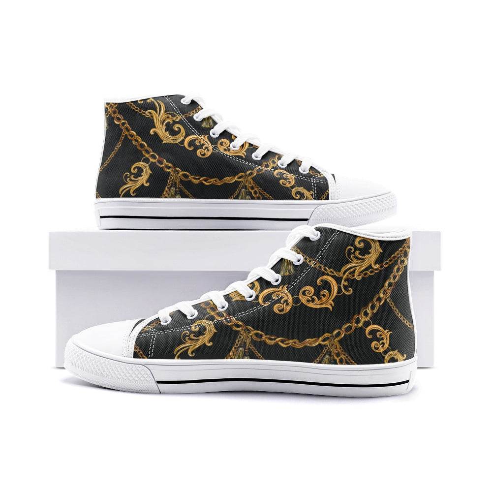 Circle of Fifths - Emajor Unisex High Top Canvas Shoes - Faithacle