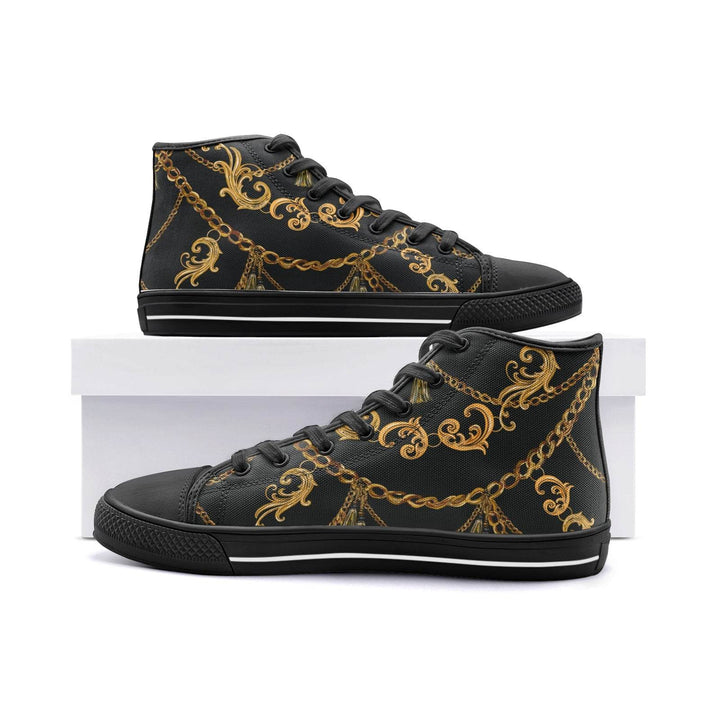 Circle of Fifths - Emajor Unisex High Top Canvas Shoes - Faithacle