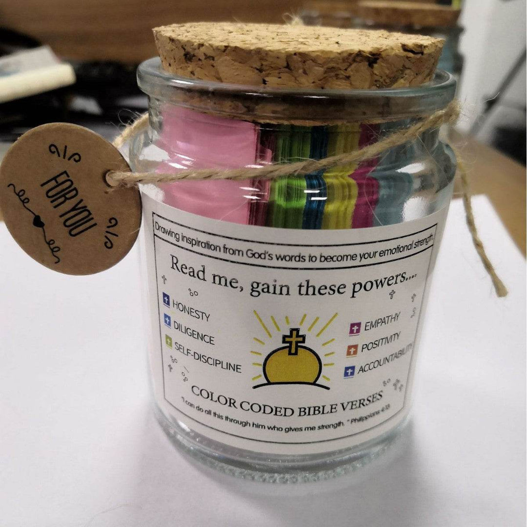 Bible Verses in a Jar, Christian Gifts, Prayer Gifts - Faithacle