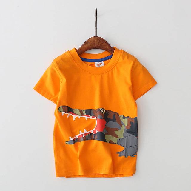 Baby Boys T Shirt Cotton Short Sleeve T Shirt Tops Tees 2-8 Year - Faithacle