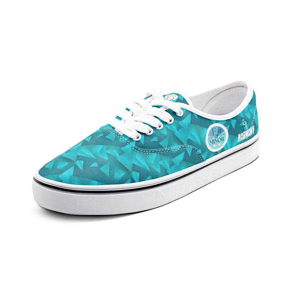 Circle of fifths - F sharp minor Unisex Canvas Low Cut Sneakers - Faithacle