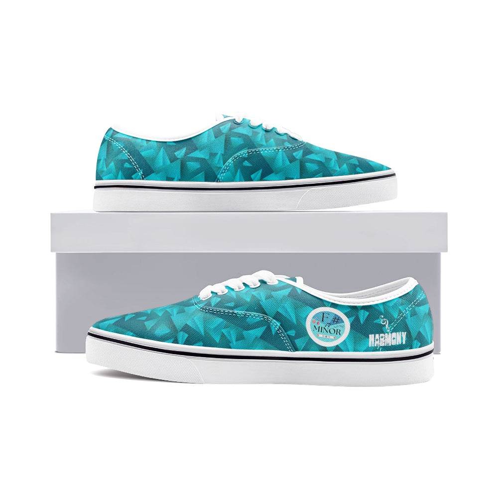 Circle of fifths - F sharp minor Unisex Canvas Low Cut Sneakers - Faithacle