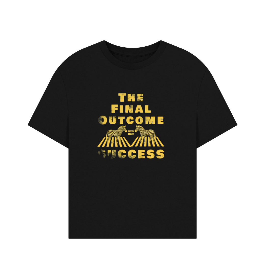 Black Printed T-shirt Front