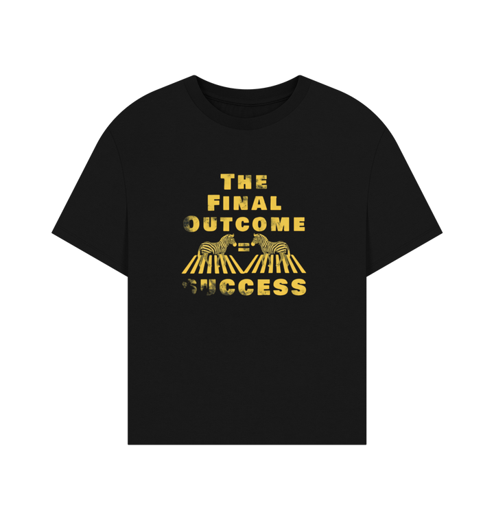 Black Printed T-shirt Front