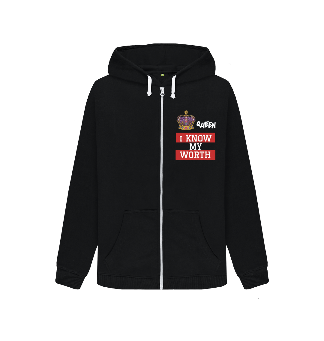 Black Zip hoody Front