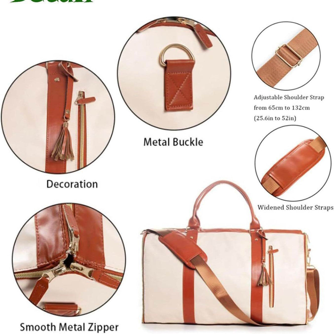 Women Folding handbag - convenient crossbody travel business luggage - Faithacle