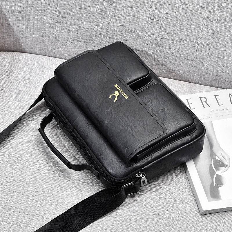 Men's Business Satchel Shoulder Messenger Bag - Faithacle