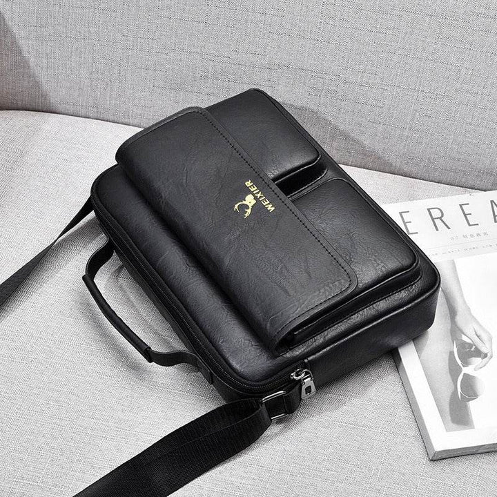 Men's Business Satchel Shoulder Messenger Bag - Faithacle