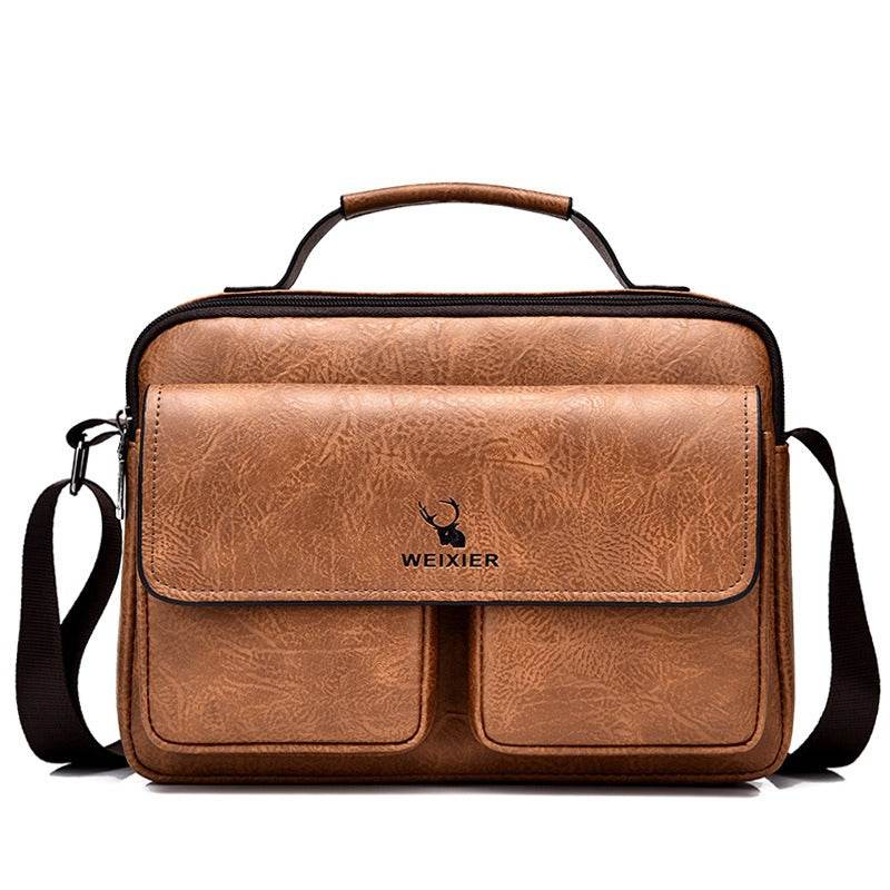 Men's Business Satchel Shoulder Messenger Bag - Faithacle