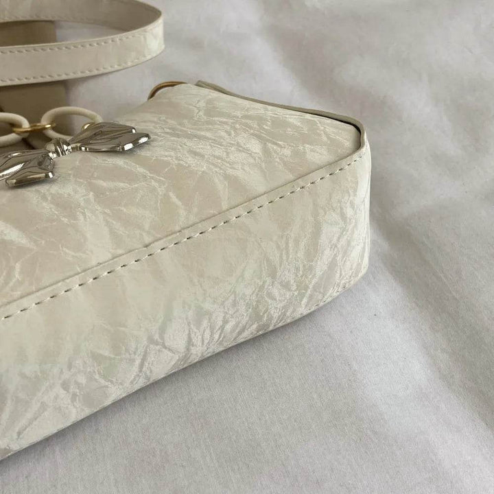 Bow PU Leather Chain Women's Shoulder Bag - Faithacle
