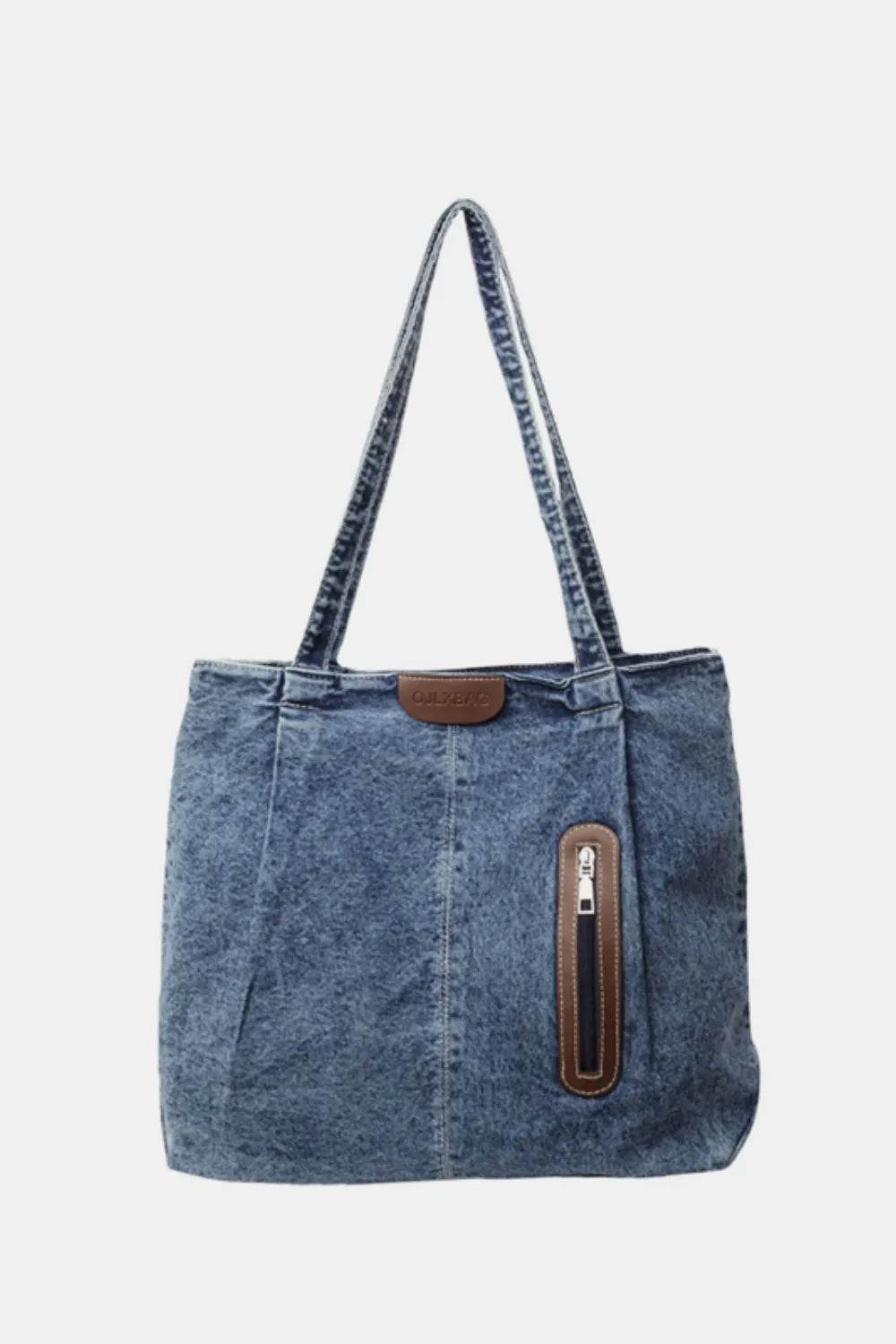Medium Denim Womens Tote Bag - Faithacle