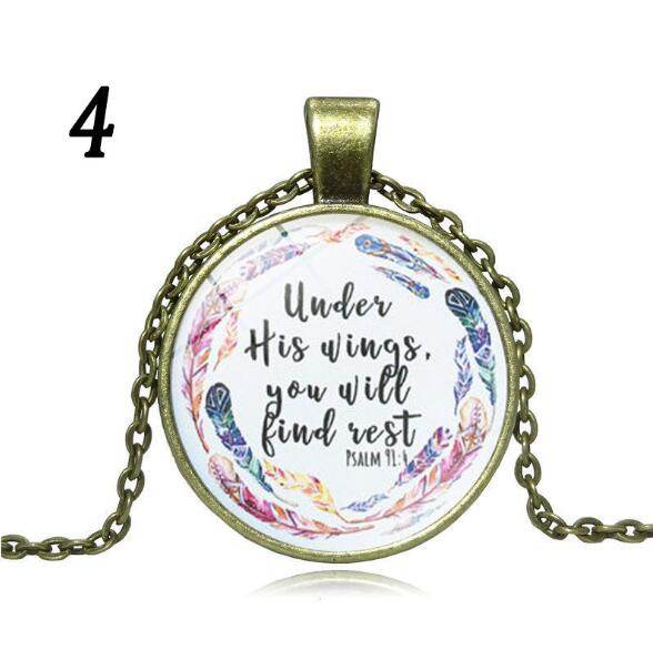 Bible verse necklace Christian faith gifts - Faithacle