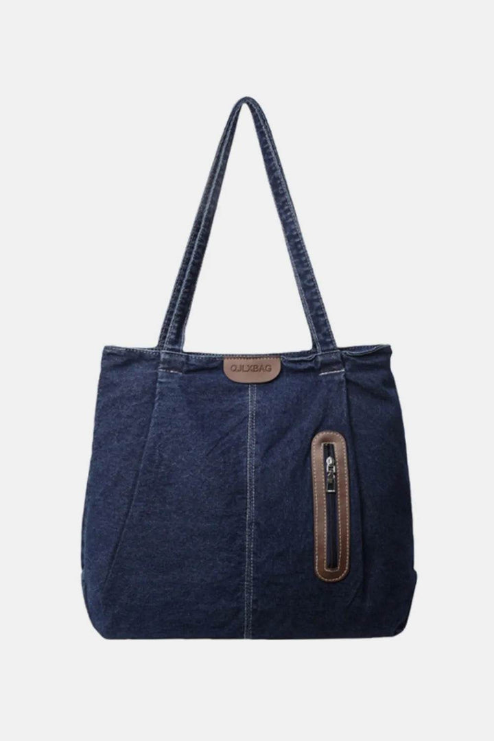Medium Denim Womens Tote Bag - Faithacle