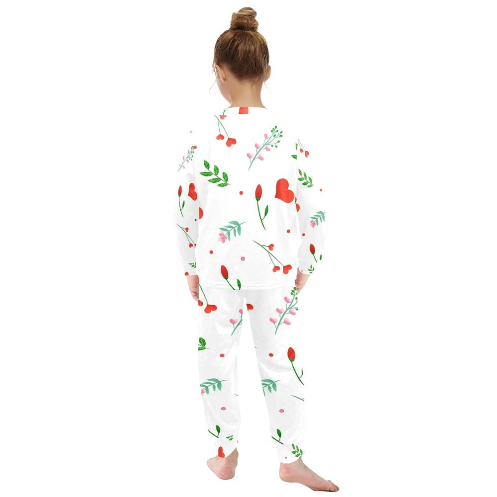 Little Girls' Crew Neck Long Pajama Set (Sets 18) - Faithacle