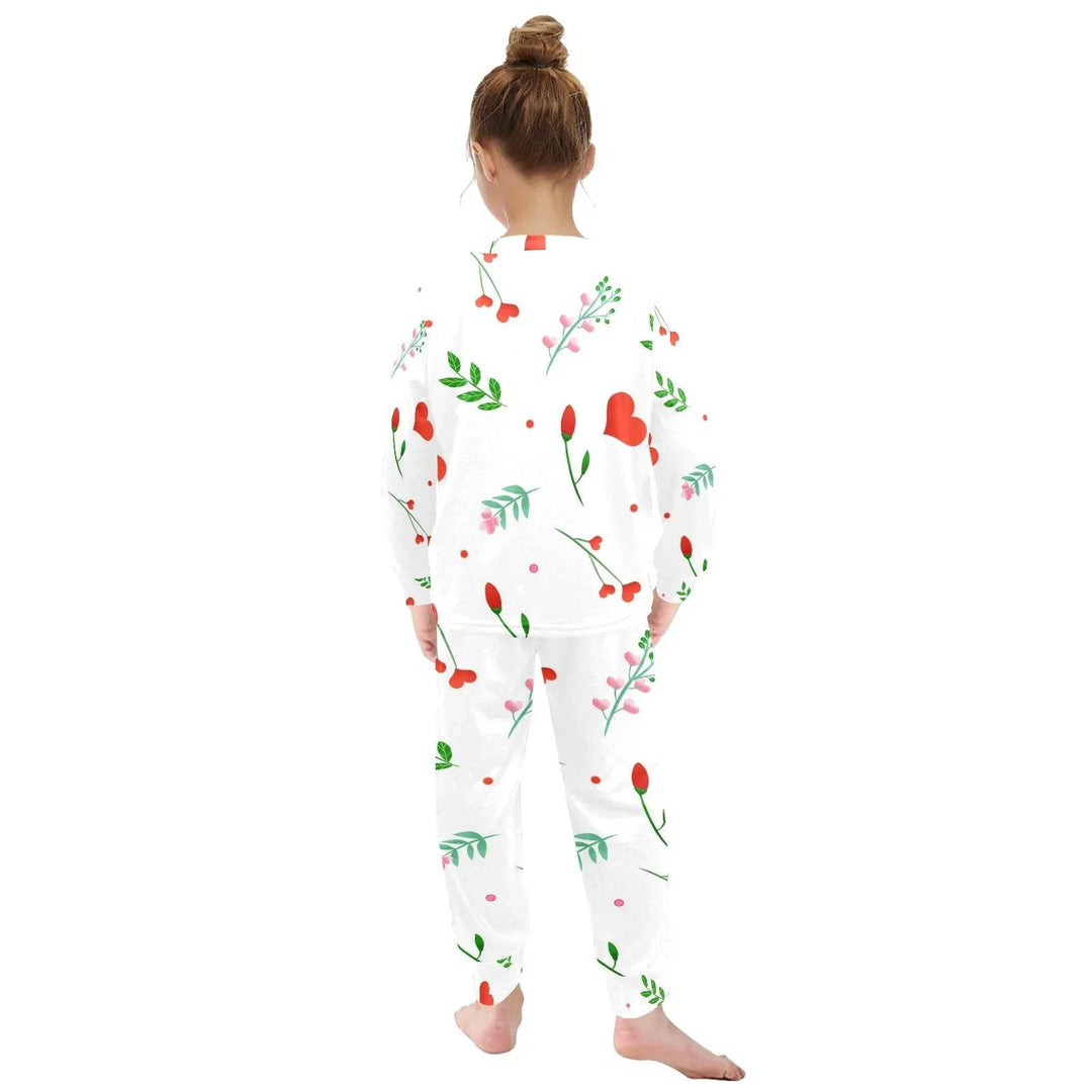 Little Girls' Crew Neck Long Pajama Set (Sets 18) - Faithacle