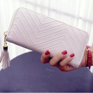 ISKYBOB Women Long Wallet Lady Leather Wallet Clutch Handbag - Faithacle